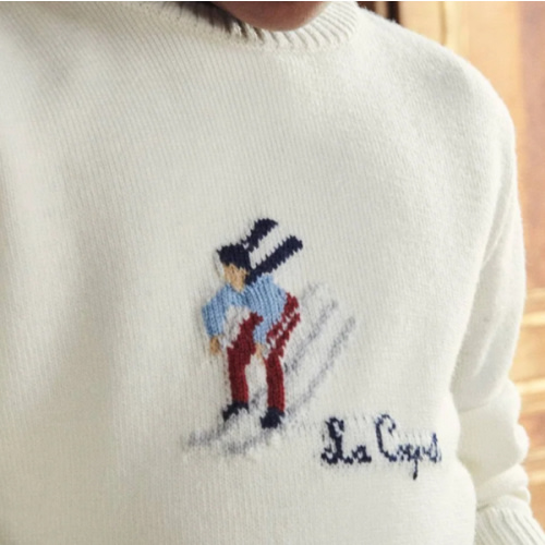 Ivory Ski Merino Kids Jumper | La Coqueta Kids UK