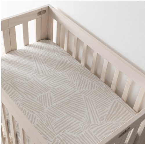 Babyletto Mini Crib Sheet in GOTS Certified Organic Muslin Cotton