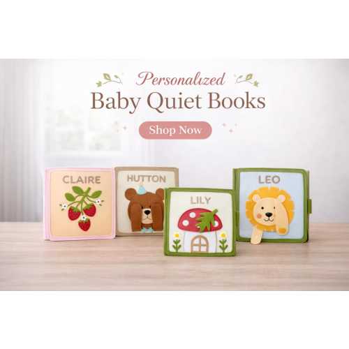 Personalized Baby toy, Quiet Book for Baby , Custom Name Busy Book, Toddler Sensory Gift