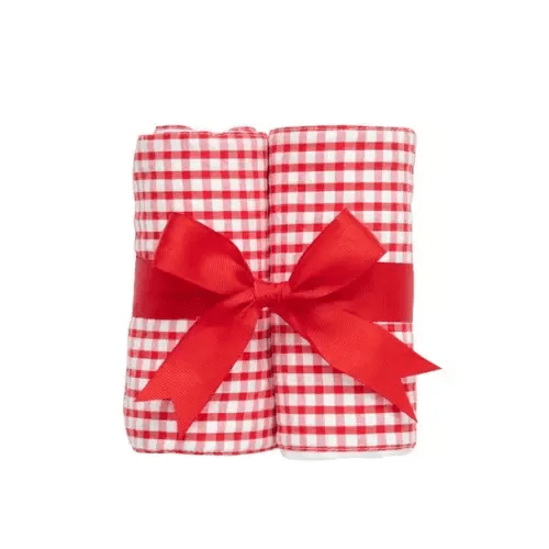 Brands We Love Big Check Set of Two Burp Cloths by Janie and Jack