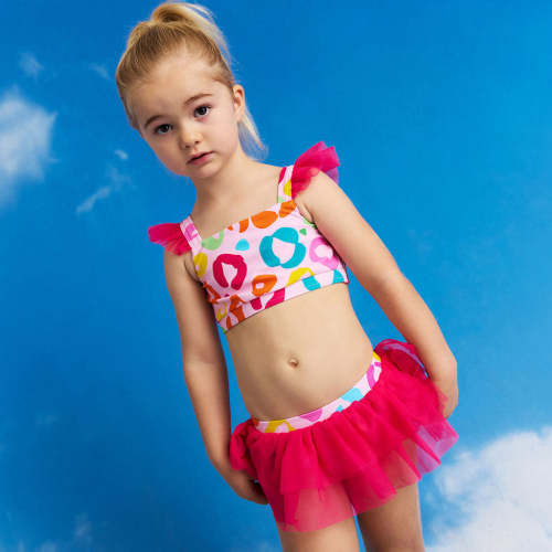 Luella Ruffled Tank Tulle Two Piece Swimsuit