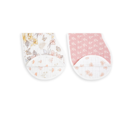 Muslin Reversible Burpy Bibs, 2 Pack