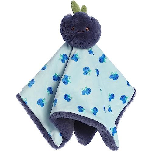 Aurora® Adorable Precious Produce™ Blueberry Luvster™ Baby Stuffed Animal - Bright & Colorful Design - Security and Sleep Aid - Blue 13 Inches