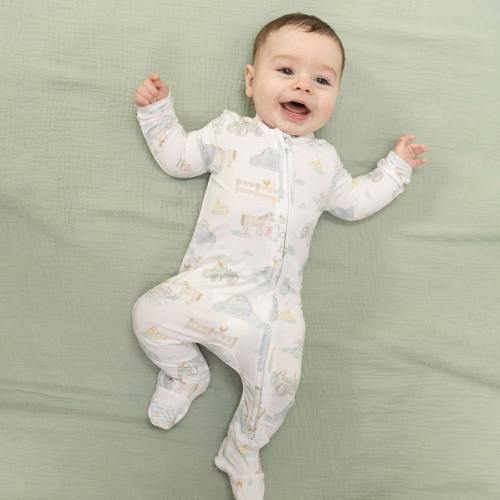 Farm Animal Party - 2 Way Zipper Footie