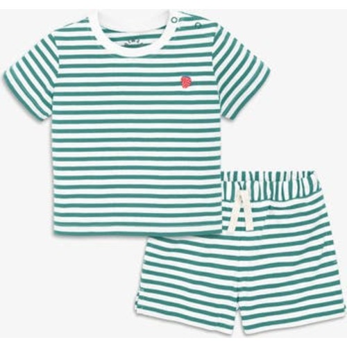 Baby Stripe Embroidered Set, 6-12M