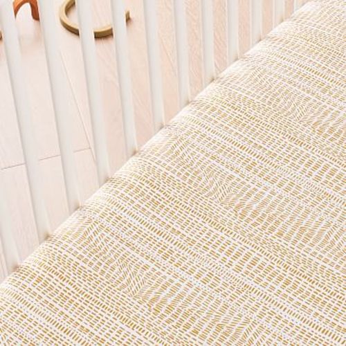 Organic Bomu Crib Fitted Sheet