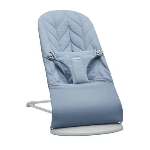 Babybjorn Bouncer - Bliss (woven petal quilt in blue) | Boy or Girls Boutique