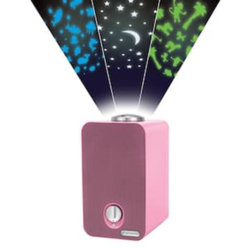 263 sq. ft. HEPA Filter Tabletop Air Purifier 11.5 in. Pink for Home, UV-C, Nightlight Projector, Dust, Odors, Allergens