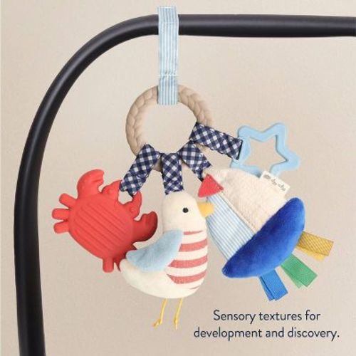 Itzy Ritzy Bitzy Busy Ring Teething Activity Toy - Nautical