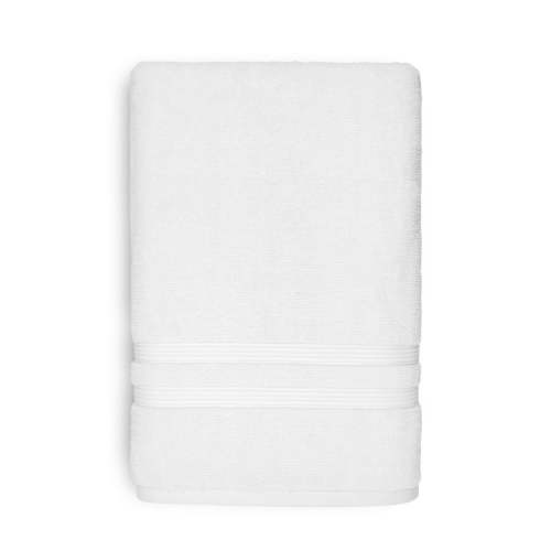Mainstays Performance Solid Bath Towel, White