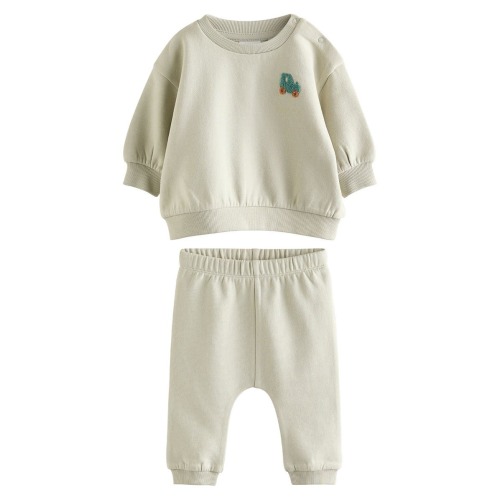 Tractor Emblem Sweatshirt & Sweatpants Set, 0-3M