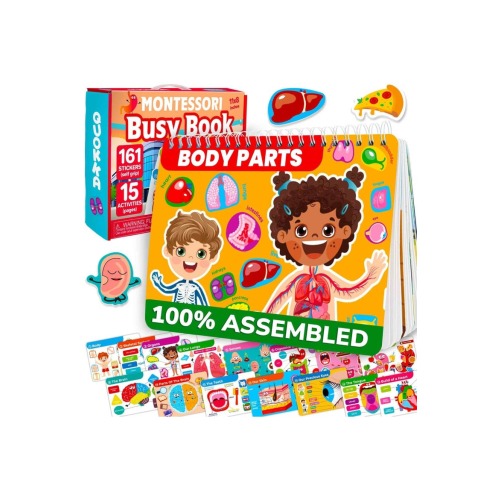 Montessori Busy Book for Toddlers - Interactive Educational Toys