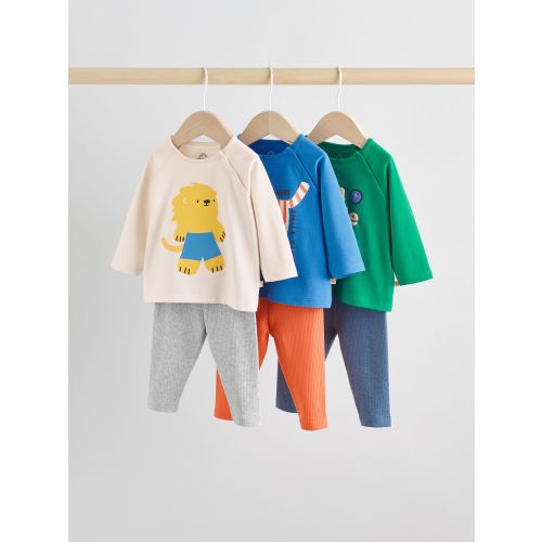 Bright Character Tops and Leggings 6 Piece Baby Set (0mths-3yrs)