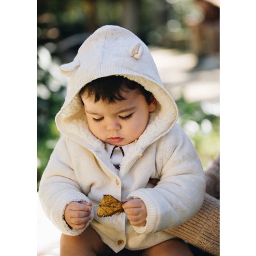 Knit cardigan with fleece lining - Kids | MANGO USA