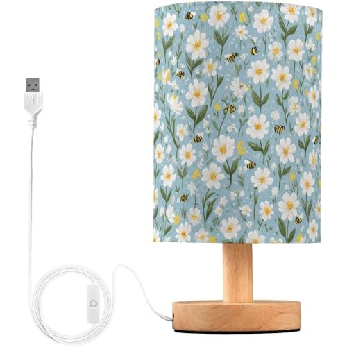 Mini Bee Daisy Small Desk Lamps Bedside Table Lamp
