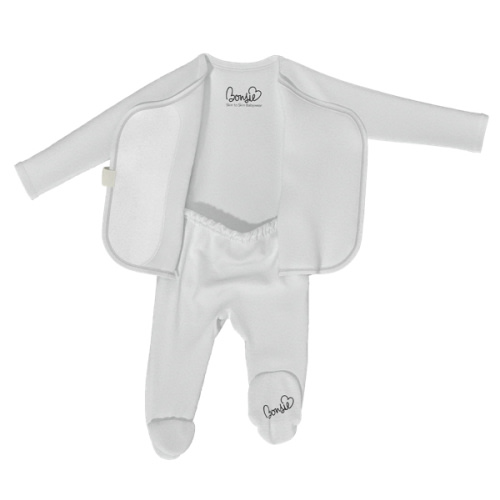 Footie - Milk – Bonsie Skin to Skin Babywear