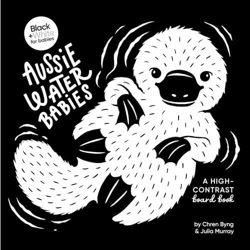 Aussie Water Babies: A high-contrast board book (Black and White for Babies, #2) : Byng, Chren, Murray, Julia: Amazon.com.au: Books