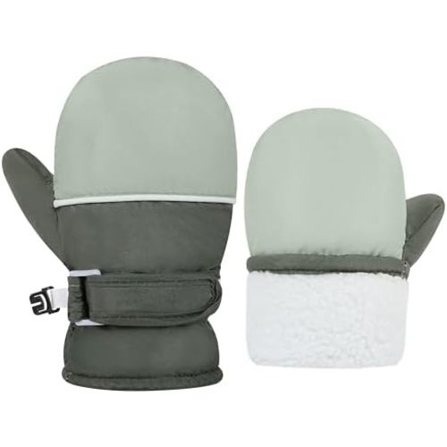 Infant Baby Toddler Winter Mittnes Lined Fleece Snow Gloves For Boys Girls