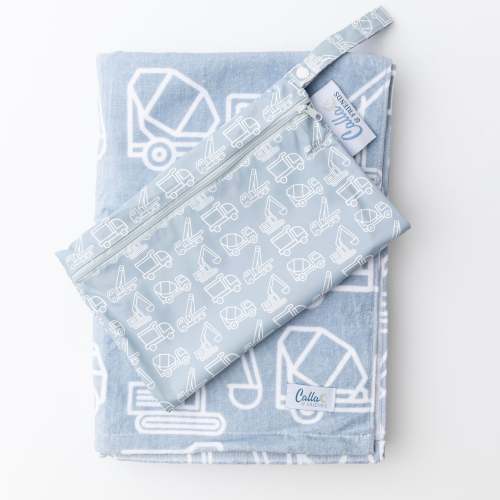 The Kenzie Beach Towel - Trucks & Diggers – Calla and Friends