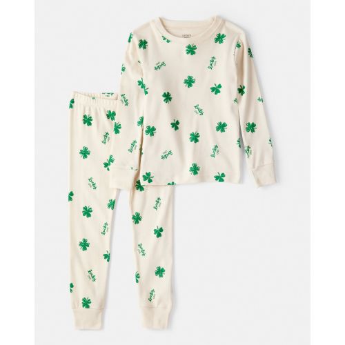Baby St. Patrick's Day 100% Cotton Snug Fit 2-Piece Pajamas - Ivory | Carter's