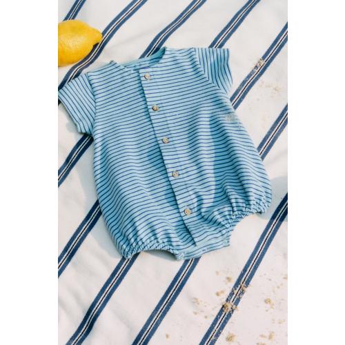 STRIPED ROMPER - Blue / White | ZARA United States