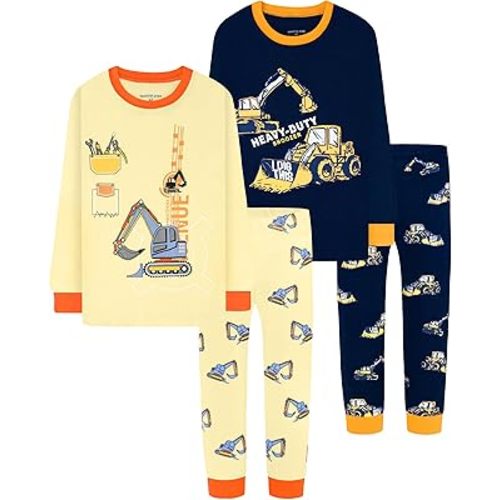 DAUGHTER QUEEN Boys 100% Cotton Long Sleeve Pajamas Size 18Months-12Years