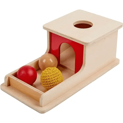 Adena Montessori Wooden Toy for 6-12 Month Baby 3 Balls,Sorting and Stacking Colorful Learning Education Toy for Toddler Kid 1-2 Year Old, Preschool Developmental Girl and Boy Gift