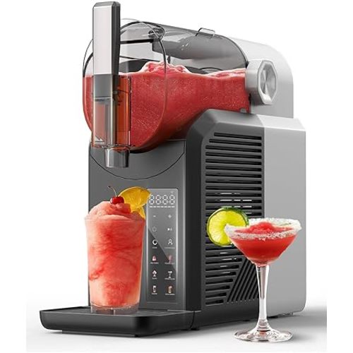 Slushie Machine for Home: 15-60 Minutes Slushy Machine, Frozen Drink and Slushie Maker with 7 Preset Programs, 4 Hours Freshness, Slush, Milkshakes, Frozen Margaritas, Frappés, and More