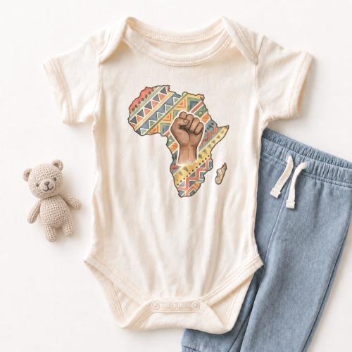 African Pride Baby ONESIE® - Black Culture Tribal Pattern Bodysuit