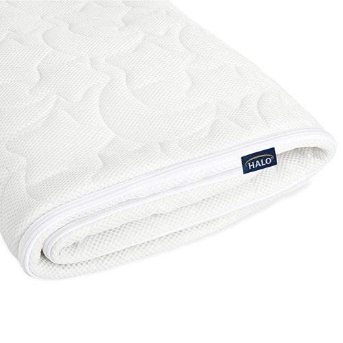 HALO DreamWeave Replacement Cover for HALO Crib Mattress – Breathable, Waterproof Infant Mattress Pad Protector – Eco-Friendly Machine Washable Cover - 52” x 28” x 4.5” - Crib Mattress Replacement Cover