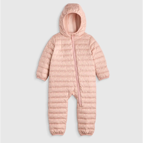 Lightweight Down Puffer Suit - Baby in Pink Mini Floral 6-9
