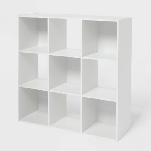 11" 9 Cube Book Shelf White - Brightroom™