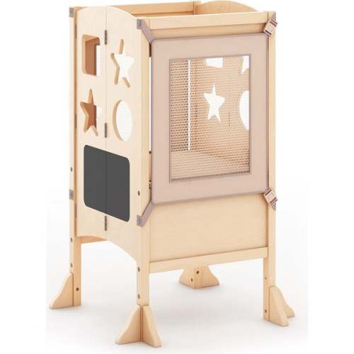 Classic Kitchen Helper Stool, Natural - Guidecraft Kids Seating | Maisonette