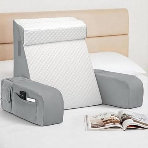 Reading Pillow for Sitting in Adult, Back Pillow for Bed Sitting up, Reading Rest Pillows for Watching TV/Gaming/Resting in Bed, Couch or Floor, Large
