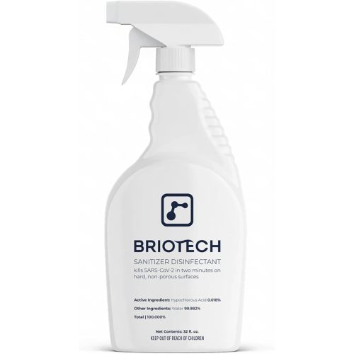 BRIOTECH Sanitizer Disinfectant Hypochlorous Spray, Nursery, 32 fl oz