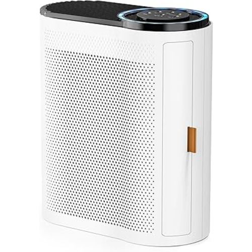 AROEVE Air Purifiers for Home Large Room Up to 1095 Sq.Ft Coverage with Air Quality Sensors Impressive Filter Layer with Auto Function for Home, Bedroom, MK04- White(Available for California)