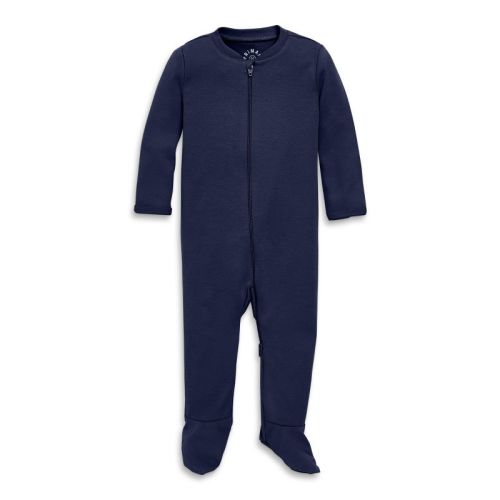 Primary Baby Organic Zip Footie in Navy Size Newborn