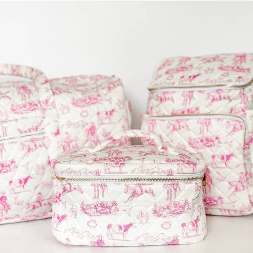 Western Bags, Cowgirl Bags, Cowgirl Duffel Bag, Western Duffel Bag, Cowgirl Toile, Western Toile, Cosmetic Bag, Train Bag, Backpack