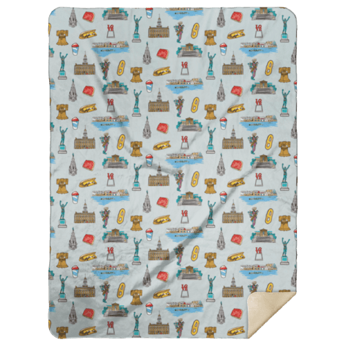 Philadelphia Plush Throw Blanket 60x80: Get Cozy & Buy Now – Little Hometown