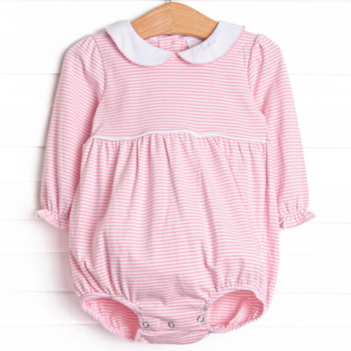 Erin Long Sleeve Bubble, Pink Stripe – Stitchy Fish
