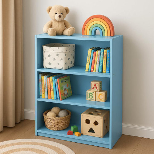 Ebern Designs Bookshelf,Book Case with 3-Tier,Open Shelf Bookcase,Large Capacity, Wide Bookshelves,Freestanding Open Book Shelves for Bedroom,Living Room,Office,Kitchen, Columbia Walnut | Wayfair