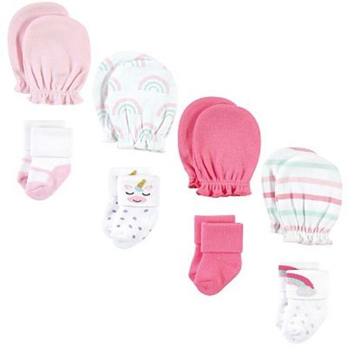 Infant Girl Socks and Mittens Set, Unicorn