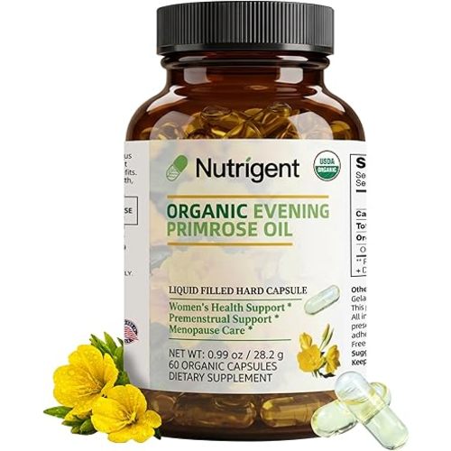 USDA Organic Evening Primrose Oil for Women with 10% GLA Capsules