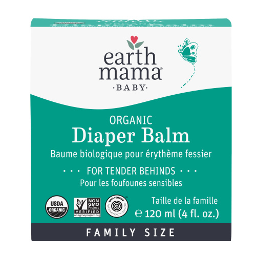 Earth Mama Organic Diaper Balm, Diaper Cream for Newborns, Infants, & Toddlers, 4 fl oz.