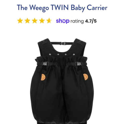 The Weego TWIN Baby Carrier