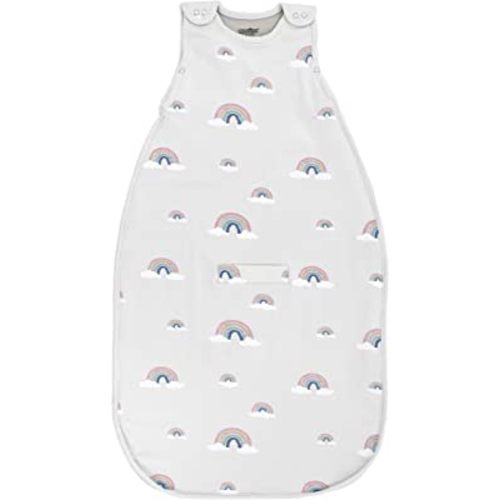 Woolino 4 Season Toddler Sleeping Bag, Merino Wool and Organic Cotton Toddler Sleep Sack, 2-4 Years, Rainbow