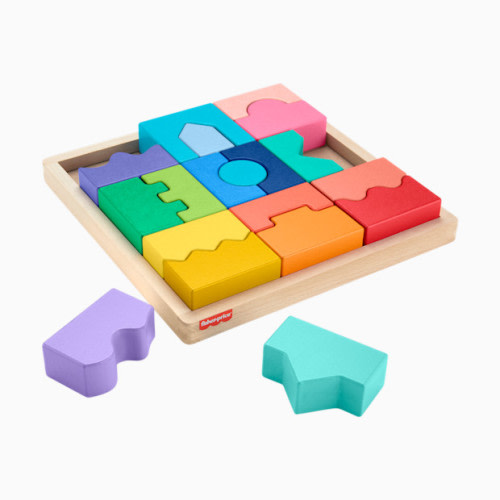 Fisher-Price Wooden Interlocking Blocks