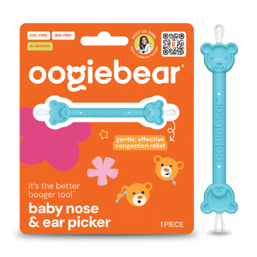 Oogiebear Newborn and Infant Nose and Ear Cleaning Tool - Dual Snot and Ear Wax Remover HSA/FSA Eligible