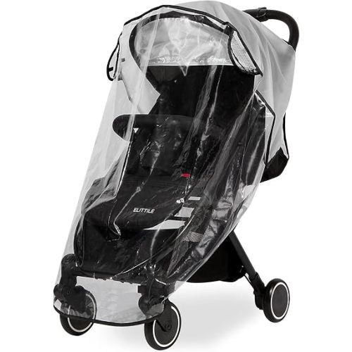 Clear Stroller Rain Cover, Universal Travel Weather Shield Breathable Baby Stroller Rain Cover for Windproof, Waterproof, Protect from Sun Dust Snow