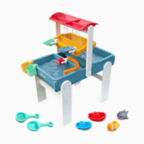Little Acorn Deluxe 3-Tier Weather-Proof Water Table for Toddlers - Blue